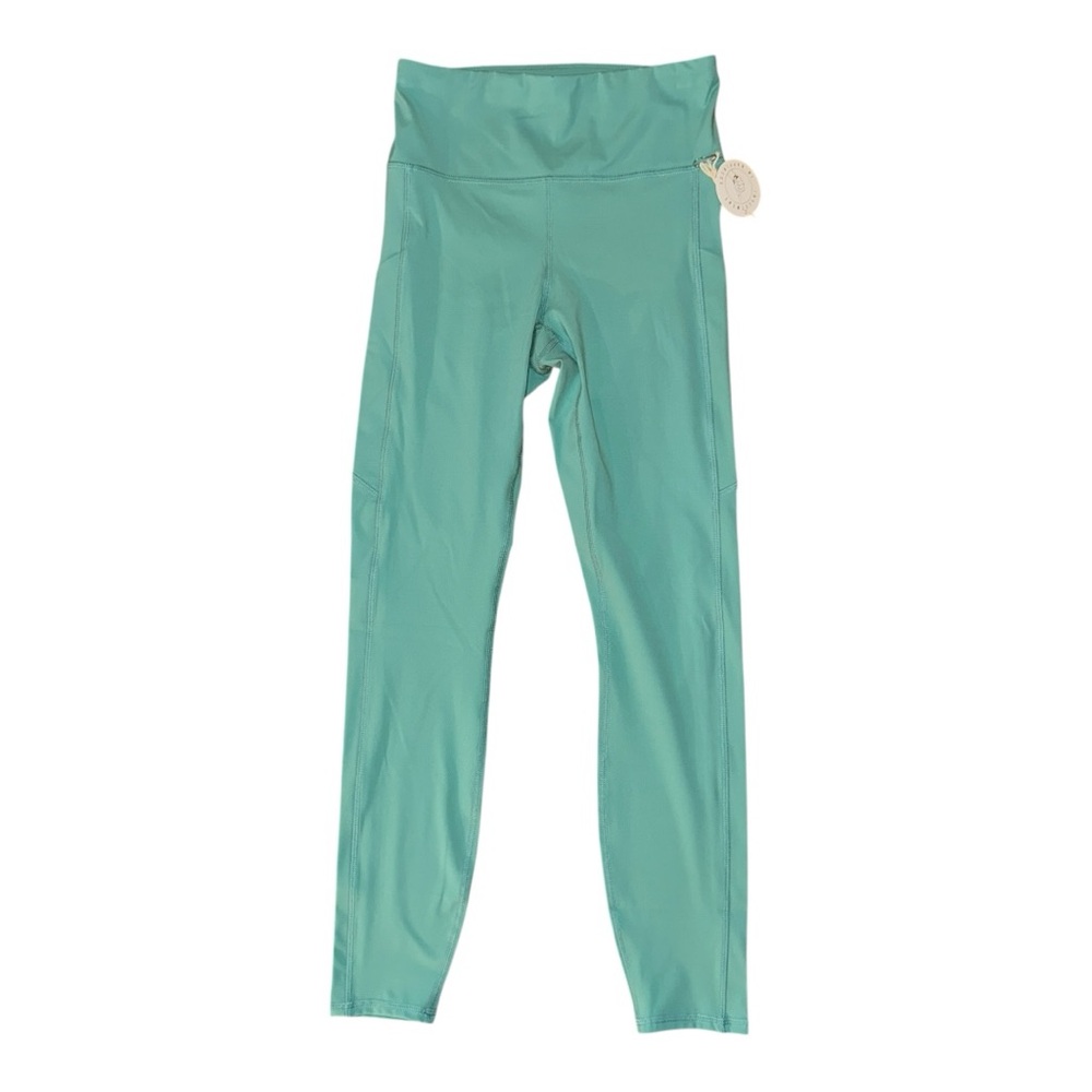 Vuori Stride 7/8 Pocket Leggings Basil Green XS Running Yoga Athleisure - Picture 4 of 8